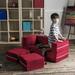 Isabelle & Max™ Altermease Zipline Modular Loveseat & Ottomans/Fold Out Lounger Polyurethane, Polyester | 16 H x 40 W x 20 D in | Wayfair