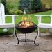 Charlton Home® Neppie Steel Wood Burning Fire Pit Steel in Brown/Gray | 19 H x 18.75 W x 18.75 D in | Wayfair 61EAA85DDDC446249AC4F335F378E645