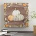 The Holiday Aisle® Autumn Offering I Dark - Print on Canvas Canvas, Cotton in Brown/Green/Orange | 18 H x 18 W x 2 D in | Wayfair