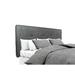 Red Barrel Studio® Kwok Panel Headboard Upholstered/Polyester in Gray/Black | 27.2 H x 74 W x 3 D in | Wayfair EFF10A7893EA4D818583416C0F255E0D
