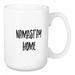 Wrought Studio™ Dorton Namastay Home Coffee Mug Ceramic in Black/Brown/White | 4.62 H in | Wayfair 62E9E2E4AF124A5BB497F241FFD22233