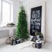 The Holiday Aisle® Carmel Slim Green Pine Trees Artificial Christmas Tree, Metal in Black | 78" H | Wayfair 3AA45DEEF3514077B9A25F6EF8192D9A