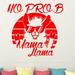 Harriet Bee No Prob Mama Llama Wall Decal Vinyl/Plastic in Red | 22 H x 23 W x 0.1 D in | Wayfair 908E995F07D04974BC869B4626ED94AE
