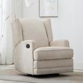 Birch Lane™ Tribune 31" Wide Chenille Swivel Glider Recliner Chenille in Brown | 39.5 H x 31 W x 33.75 D in | Wayfair