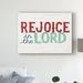 The Holiday Aisle® Holiday on Wheels Rejoice in the Lord v2 by Michael Mullan - Print on Canvas in White/Black | 35 H x 47 W x 2 D in | Wayfair