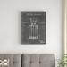 East Urban Home 'Barware Blueprint VII' Drawing Print on Wrapped Canvas Metal in Black/Gray | 32 H x 24 W x 2 D in | Wayfair