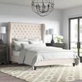 Alcott Hill® Winfree Tufted Low Profile Standard Bed Upholstered/Polyester in Brown | 64.2 H x 66.3 W x 86 D in | Wayfair
