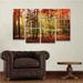 East Urban Home 'Brilliant Fall Color' Photographic Print Multi-Piece Image on Wrapped Canvas in Brown/Green/Red | 28 H x 47 W x 2 D in | Wayfair