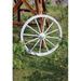 August Grove® Wagon Wheel Wall Décor in White | 30 H x 30 W x 4 D in | Wayfair 8AAB90CD25A649419A50298227EAE4FA