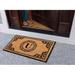 Darby Home Co Albertina Hand Crafted by Artisans Geneva Monogrammed Entry Doormat 24" x 39" Coir | Wayfair DC3FEBAA5A34400F97B5BE64883BC477