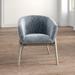 Barrel Chair - Mercer41 Barnes 28" Wide Barrel Chair Velvet/Fabric in Gray | 32 H x 28 W x 27 D in | Wayfair 80094A7520A340C8BC4DE2845B7D92E2