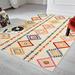 Orange/White 60 x 0.4 in Area Rug - Redwood Rover Elspeth Southwestern Cream/Orange/Yellow Area Rug Polypropylene | 60 W x 0.4 D in | Wayfair