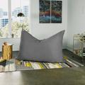 Latitude Run® Pillow Saxx 5.5-Foot - Huge Bean Bag Floor Pillow & Lounger Fade Resistant/Microfiber/Microsuede in Gray | Wayfair