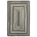 Gray 90 x 0.5 in Area Rug - Millwood Pines Mont Geometric Hand Braided Wool Area Rug Nylon/Wool | 90 W x 0.5 D in | Wayfair