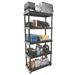 WFX Utility™ Wainfleet 74.9" H x 35.8" W x 17.7" D Heavy Duty 5 Shelves Shelving Unit Plastic in Black | 74.9 H x 35.8 W x 17.7 D in | Wayfair