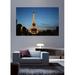 Ebern Designs Paris France Eiffel Dusk Wall Decal Canvas/Fabric in Blue/Yellow | 48 H x 72 W in | Wayfair 25704FF53BAD4B0FB1E463F0054A345D