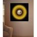 Wallhogs Xzendor7 World Wall Decal Canvas/Fabric in Black/Yellow | 48 H x 48 W in | Wayfair xzendor37-t48