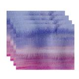 Winston Porter Laperle Painted Sunset Stripe Print 18" Placemat Polyester in Pink | 18 W x 14 D in | Wayfair 7E136BE9D5C04F6BB4CC8E748F4BE8DF