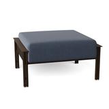 Woodard Jax Outdoor Ottoman w/ Cushion Metal in Gray/Brown | 13 H x 28.75 W x 24.5 D in | Wayfair 2J0086-70-53N
