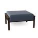 Woodard Jax Outdoor Ottoman w/ Cushion Metal in Gray/Brown | 13 H x 28.75 W x 24.5 D in | Wayfair 2J0086-70-53N