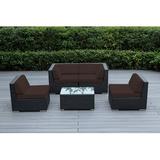 Latitude Run® Billyjo Wicker 4 - Person Seating Group w/ Cushions - No Assembly Wicker/Rattan in Black | Outdoor Furniture | Wayfair