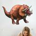 Wallhogs Triceratops Wall Decal Canvas/Fabric in Brown/Orange/Red | 16 H x 24 W in | Wayfair birg78-t24