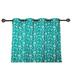 Winston Porter Macdonald 100% Cotton Paisley Semi-Sheer Grommet Single Curtain Panel 100% Cotton in Green/Blue/White | 84 H in | Wayfair