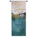 Pure Country Weavers Composition Seven Tapestry Cotton in Gray/Green | 60 H x 24 W in | Wayfair 6896-WH