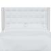 Birch Lane™ Sultana Wingback Headboard Upholstered/Polyester in White/Black | 56 H x 61 W x 8 D in | Wayfair E7D0DCF84720402D99463DA5F883951F