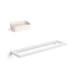 WS Bath Collections Gerla 2 Piece Bathroom Hardware Set Metal in White | Wayfair Gerla 51708.09+5147