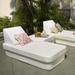 La-Fete Lean Headboard Lumbar Pillow Synthetic in White | 19 H x 24 W x 22 D in | Wayfair LEAN-Sea Sand