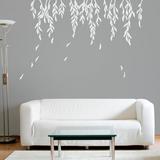 Wallums Wall Decor Willow Branches Wall Decal Vinyl in White | 28 H x 68 W in | Wayfair branches-willow-branches-68x28_White