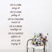 Wallums Wall Decor 'Life Is' Quote Wall Decal Vinyl, Glass in Brown | 9 H x 36 W in | Wayfair quotes-lifeis-mn-18x48_Brown
