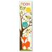 Zoomie Kids Haverstraw Fox in Woodland Personalized Growth Chart Canvas in Brown/Orange | 39 H x 10 W in | Wayfair ZMIE6349 44285134