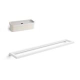 WS Bath Collections Gerla 2 Piece Bathroom Hardware Set Metal in White | Wayfair Gerla 51709.09+5148