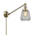 Latitude Run® Vinson Vintage 1 - Light Swing Arm Lamp Glass/Metal in Yellow | 25 H x 6.25 W x 35 D in | Wayfair 4341963CBD73430F9DE4ED4BB7D29260