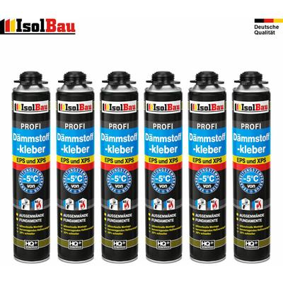 Isolbau - Dämmstoffkleber profi Klebeschaum 6 x 750 ml Perimeterkleber eps xps Image
