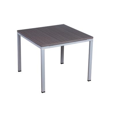 Boss Office Products S401 Meeting Table 36 X 36 in Driftwood/Silver
