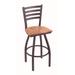 "Holland 41036PWMedOak 410 Jackie 36"" Bar Stool /w Pewter Finish, Medium Oak Seat"