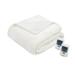 Beautyrest Heated Microlight to Berber King Blanket in Ivory - Olliix BR54-0653