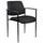 Boss Office Products B9503-BK Square Back Diamond Stacking Chair w/ Arm In Black