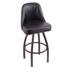 "Holland 84030BZBlkVinyl 840 Grizzly 30"" Bar Stool /w Bronze Finish, Black Vinyl Seat"