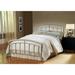 Hillsdale Furniture Claudia Full/Queen Metal Headboard with Frame, Matte Nickel - 1685HFQR