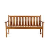 Teak Wave Bench - All Things Cedar TW80