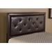 Hillsdale Furniture Becker King Upholstered Headboard with Frame, Brown Faux Leather - 1292HKRB