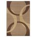 Corfu Spheres Tan & Brown 5x7.7 - Linon Home Décor RUG-CU0158