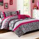 Mi Zone Reagan Full/Queen Comforter Set in Pink - Olliix MZ10-228