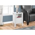 Accent Table / Side / End / Nightstand / Lamp / Storage / Living Room / Bedroom / Laminate / White / Transitional - Monarch Specialties I 2137