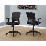 Office Chair / Adjustable Height / Swivel / Ergonomic / Armrests / Computer Desk / Work / Metal / Mesh / Black / Contemporary / Modern - Monarch Specialties I 7265