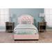 Hillsdale Furniture Karley Full Upholstered Bed, Pink Faux Leather - 1819BFR